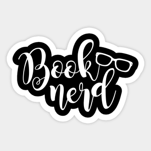 Bookish Book Nerd Sticker